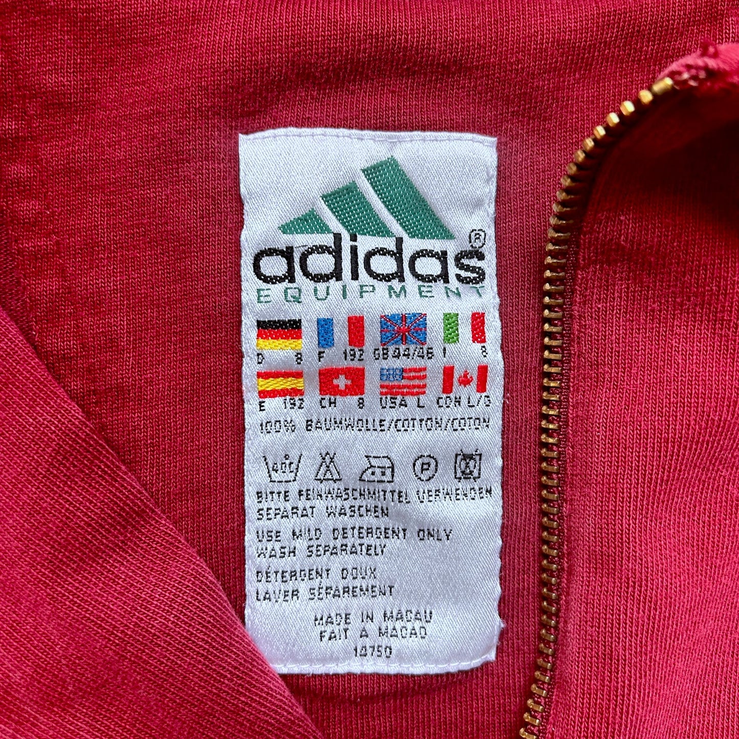 Adidas Equipment Vintage 90’s Half Zip Sweatshirt Crewneck - Ex Materia