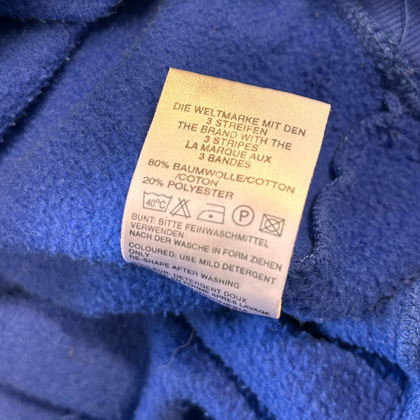 Vintage 90s Blue Adidas Sweatshirt - Ex Materia