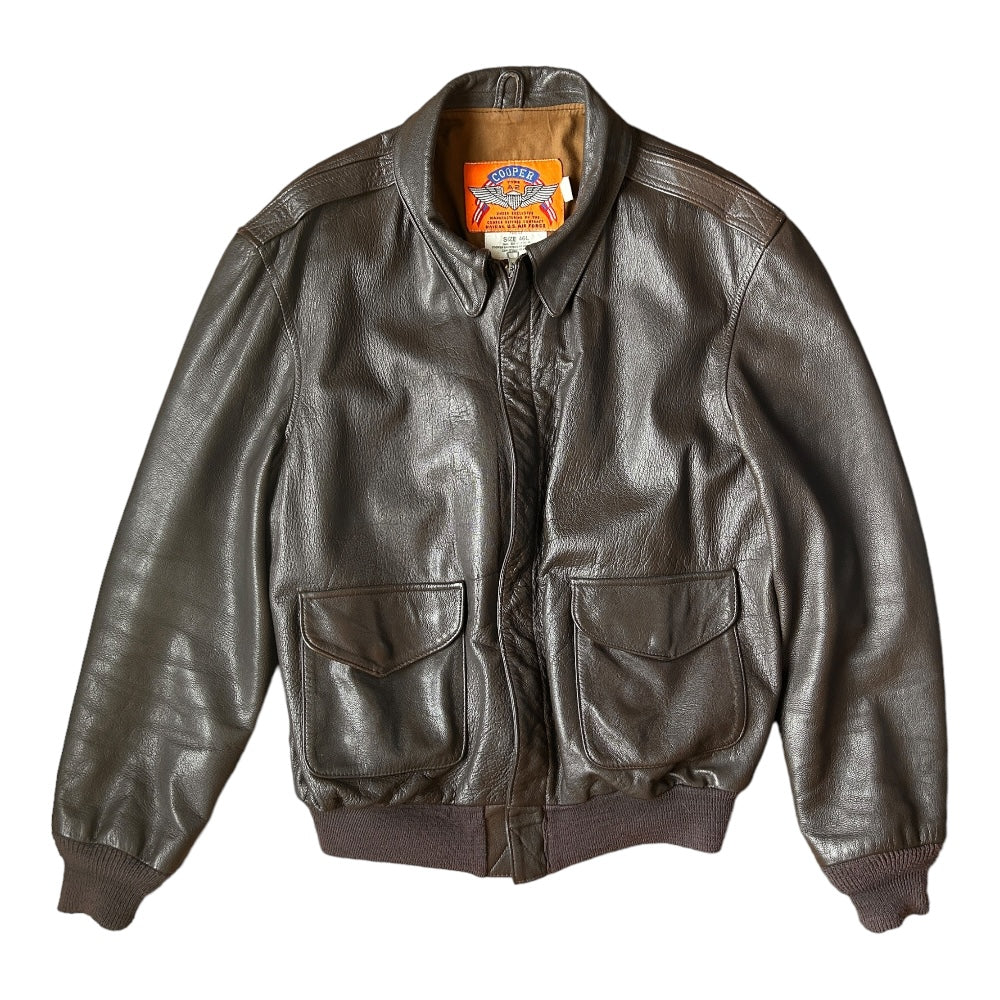 Vintage Cooper A-2 Made In USA Leather Flight Jacket - Ex Materia