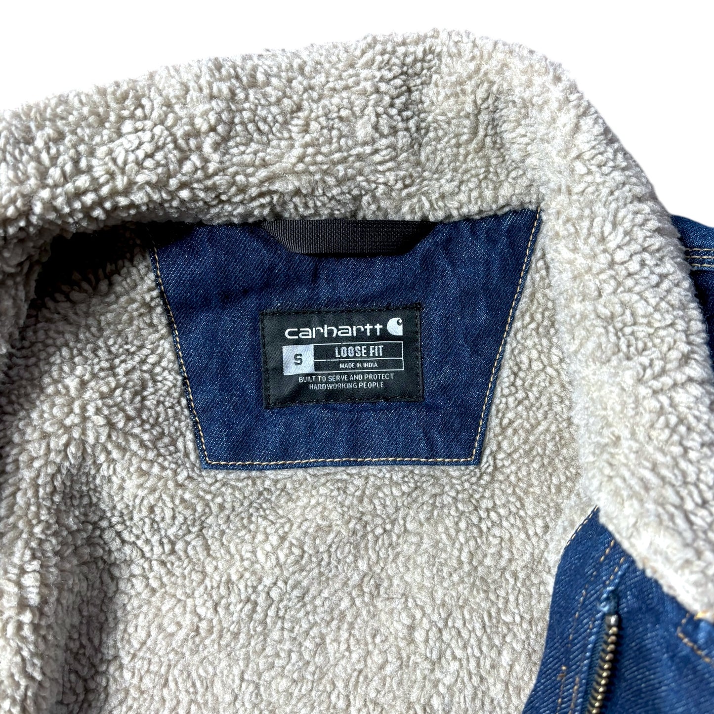 Carhartt Denim Sherpa-Lined Jacket - Loose Fit - Ex Materia