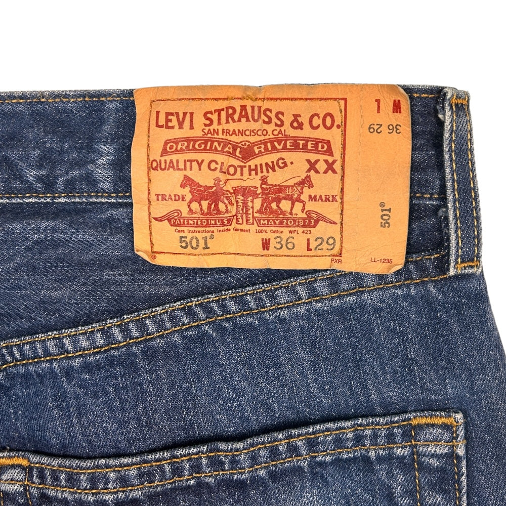2007 Levi's 501 Blue Denim Jeans - Ex Materia