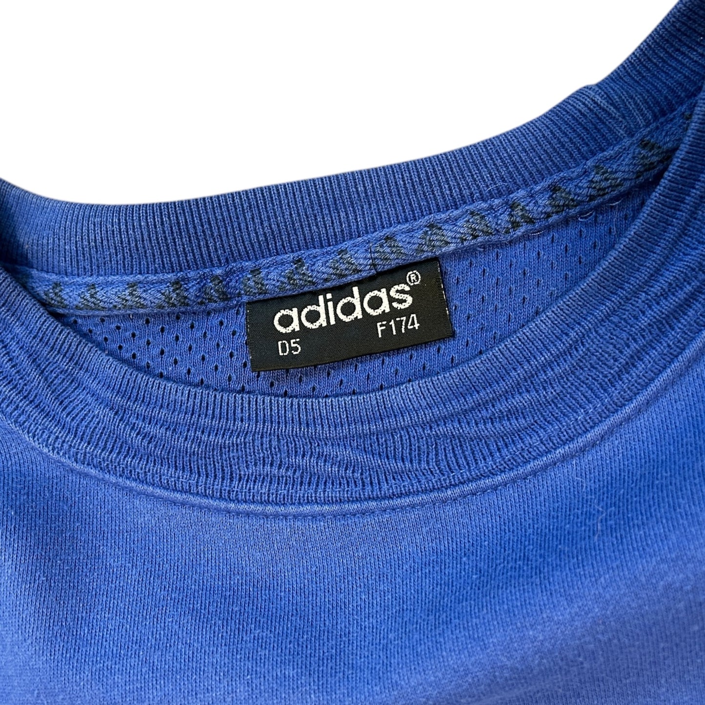 Vintage 90s Blue Adidas Sweatshirt - Ex Materia