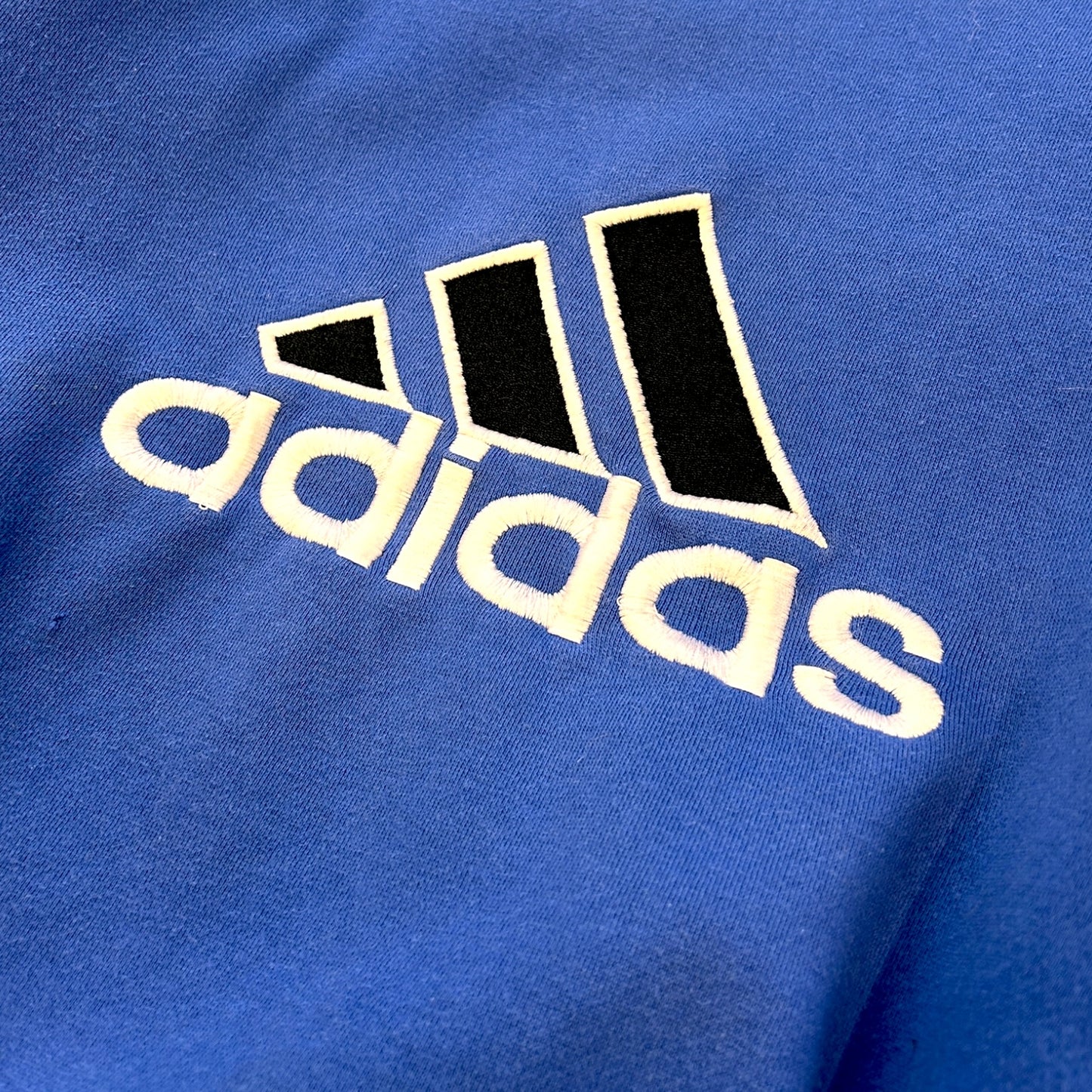 Vintage 90s Blue Adidas Sweatshirt - Ex Materia