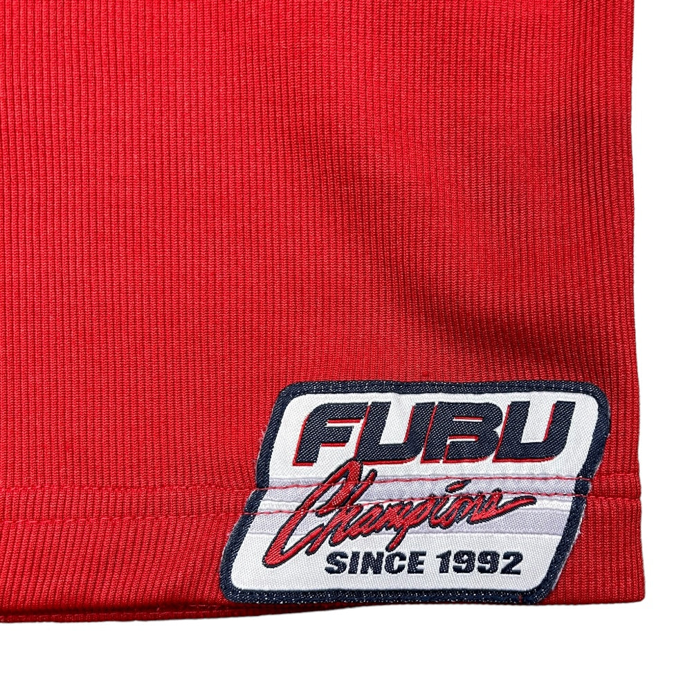 Vintage FUBU Red Short Sleeve Embroidered T-Shirt - Ex Materia