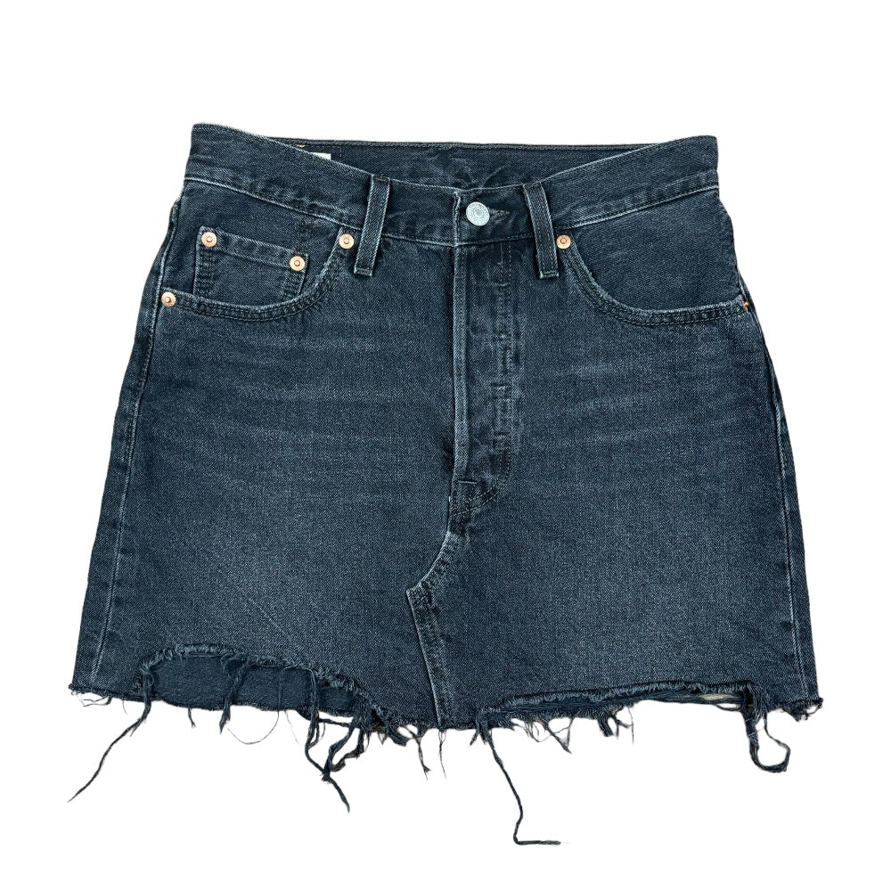 Levi's deconstructed skirt in what's the damage denim best sale