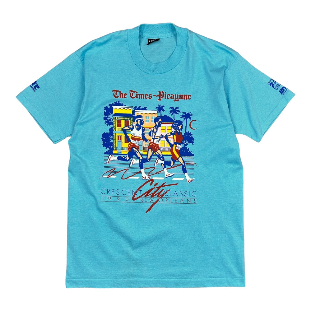 New Orleans Marathon Vintage 90s Running T-Shirt Made in USA - Ex Materia