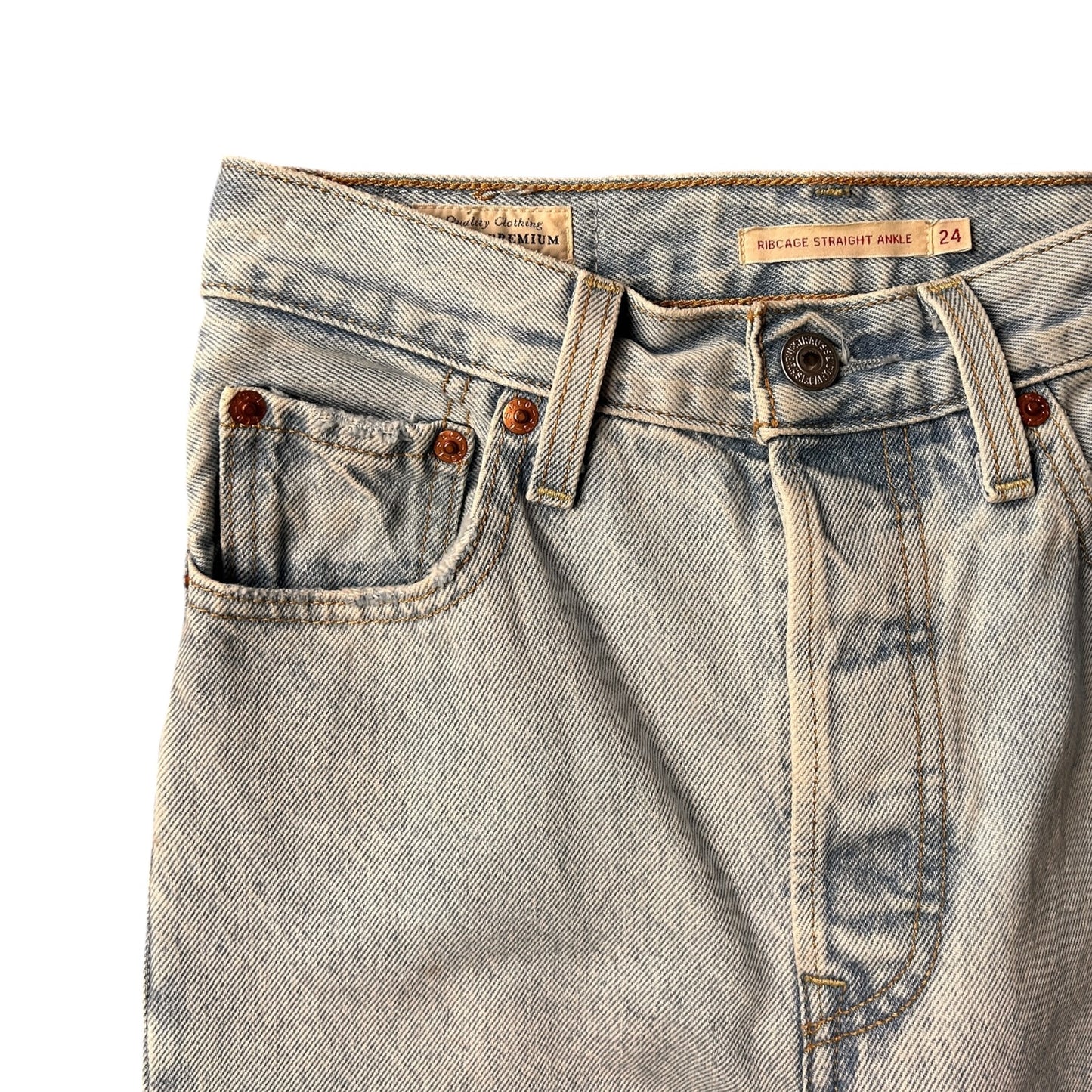 Levi’s Ribcage Straight Ankle Jeans W24L27 - Ex Materia