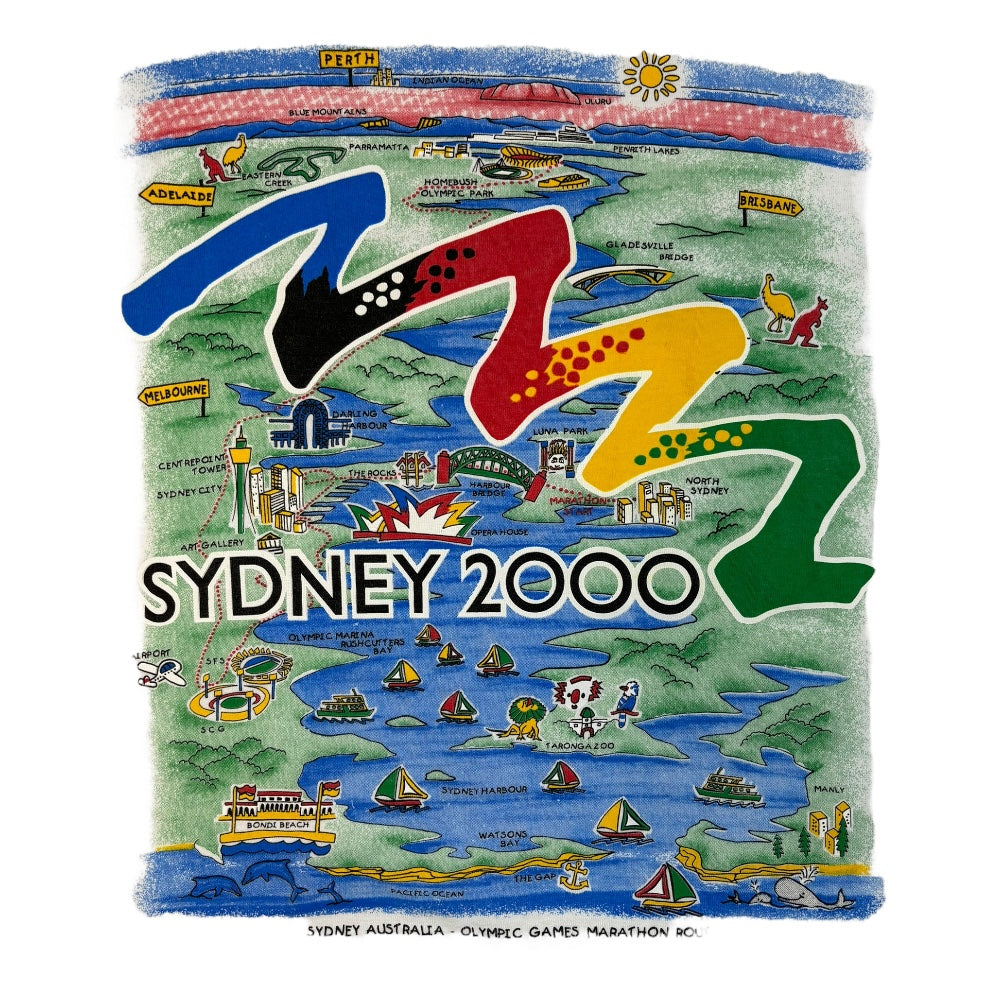 Vintage Sydney 2000 Olympics T-Shirt Made in Australia - Ex Materia