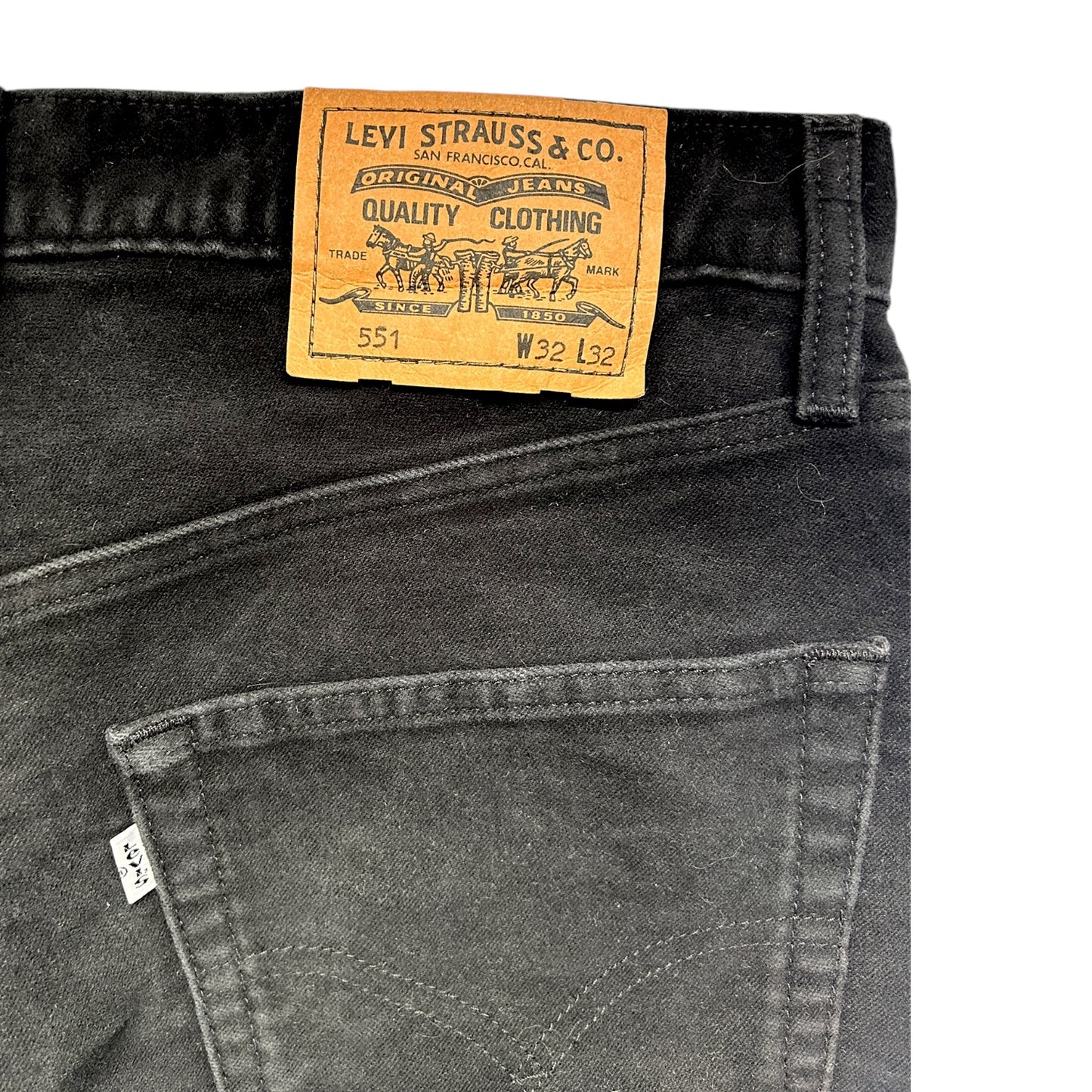 Black Vintage 90s Levi’s 551 Jeans - Ex Materia