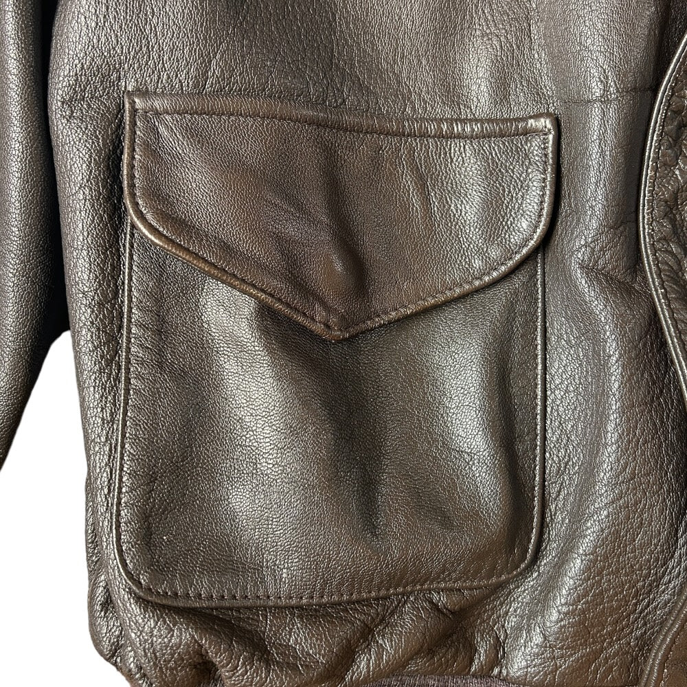 Vintage Cooper A-2 Made In USA Leather Flight Jacket - Ex Materia