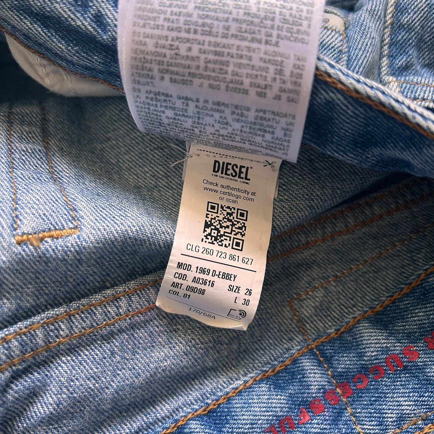 Diesel Bootcut Jeans W26/L31 - Ex Materia