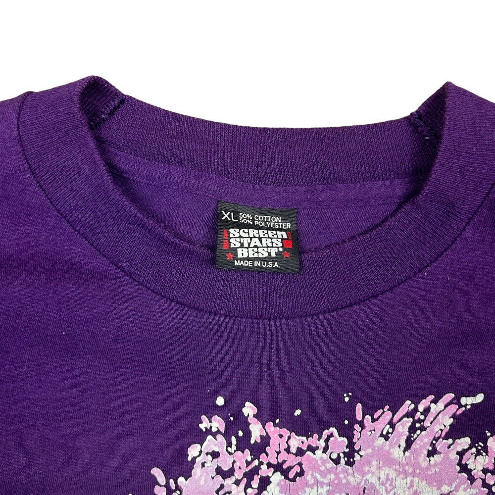 Vintage 90s Purple Ski T-Shirt Single Stitch Made in USA - Ex Materia