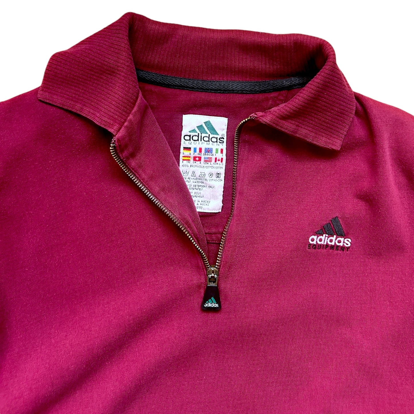 Adidas Equipment Vintage 90’s Half Zip Sweatshirt Crewneck - Ex Materia