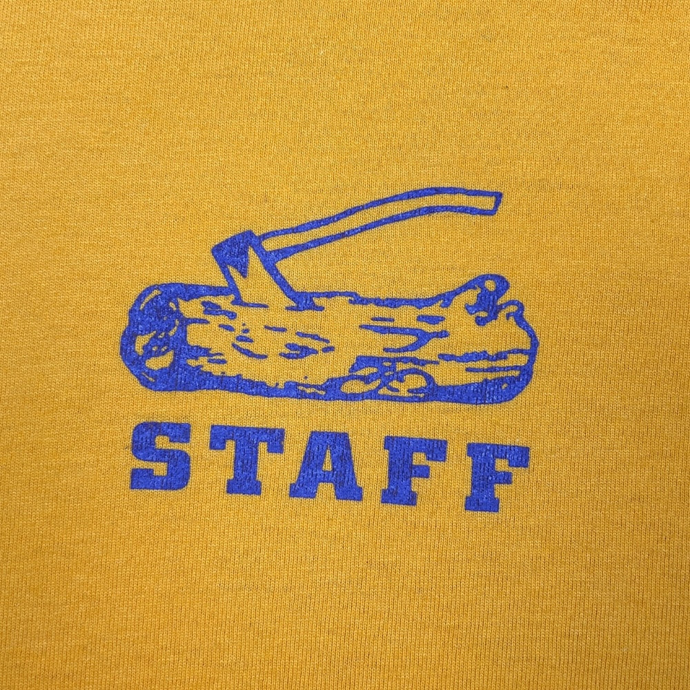 Vintage Wood Badge Staff T-Shirt Made in USA - Ex Materia