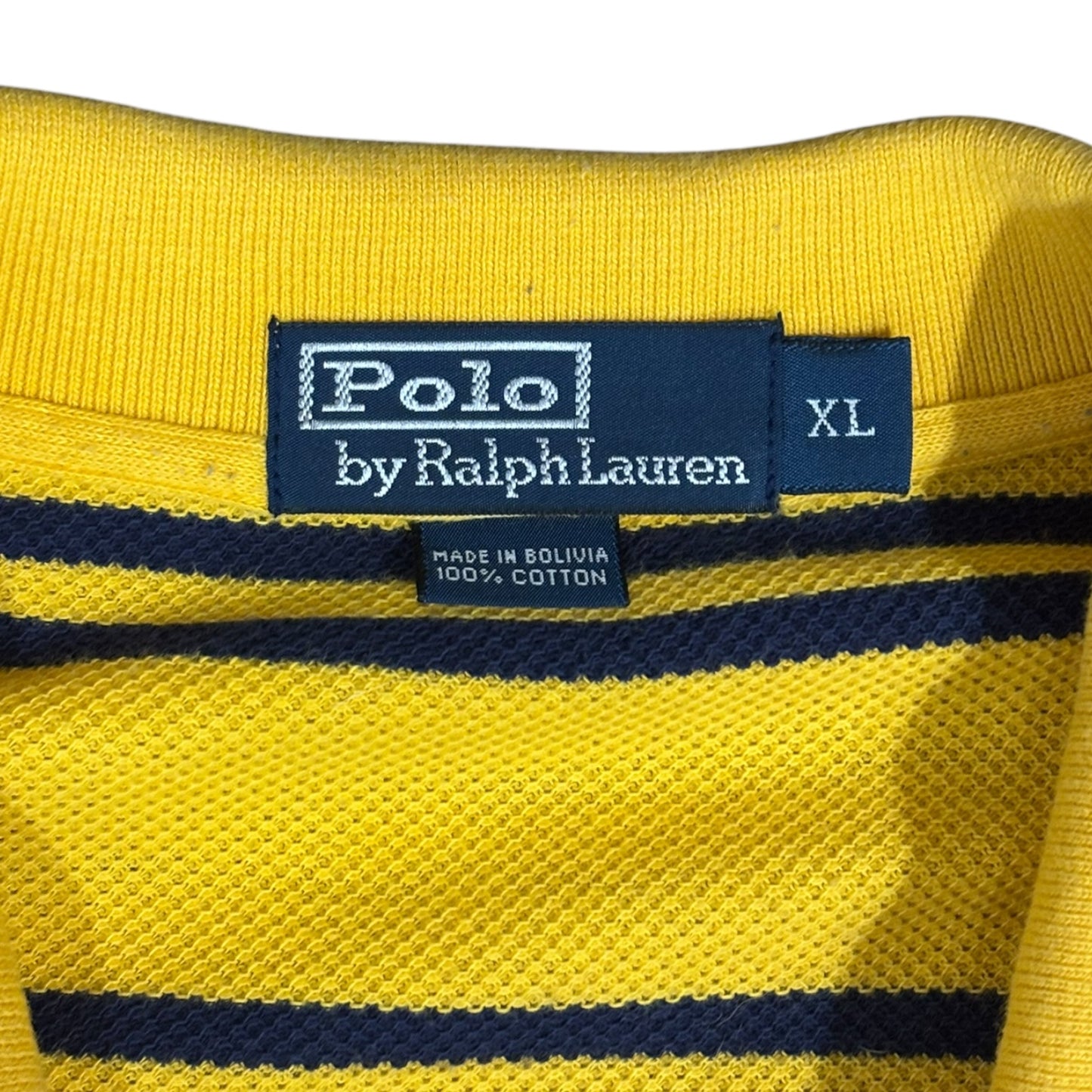 Yellow Striped Ralph Lauren Polo Shirt