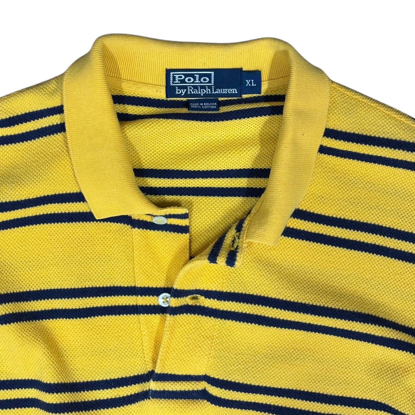 Yellow Striped Ralph Lauren Polo Shirt