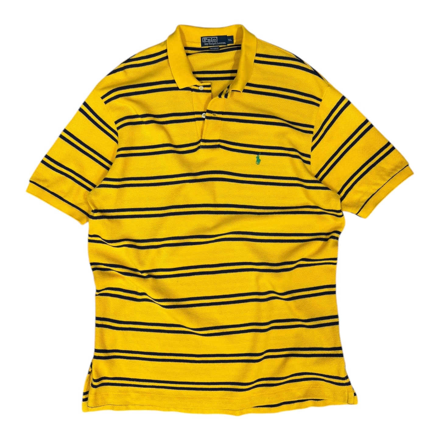 Yellow Striped Ralph Lauren Polo Shirt