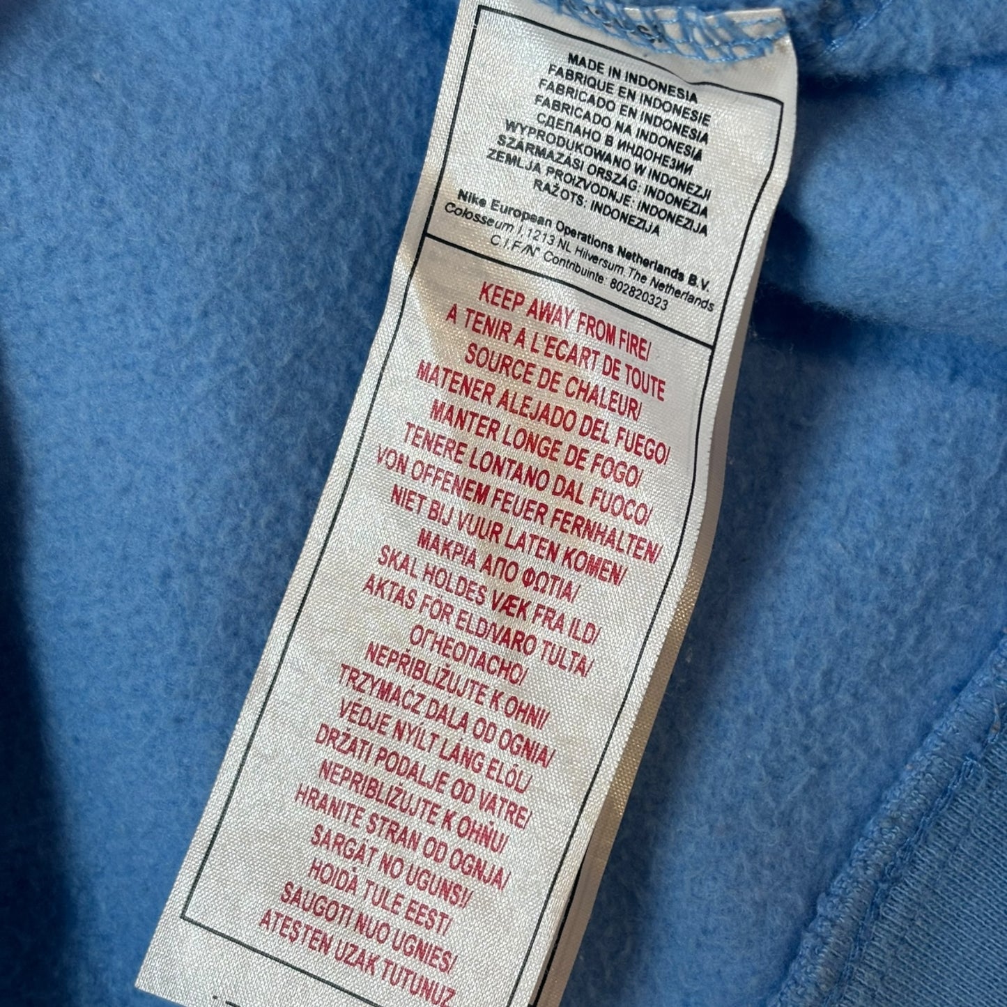 Vintage 00s Nike Hoops Blue Hoodie