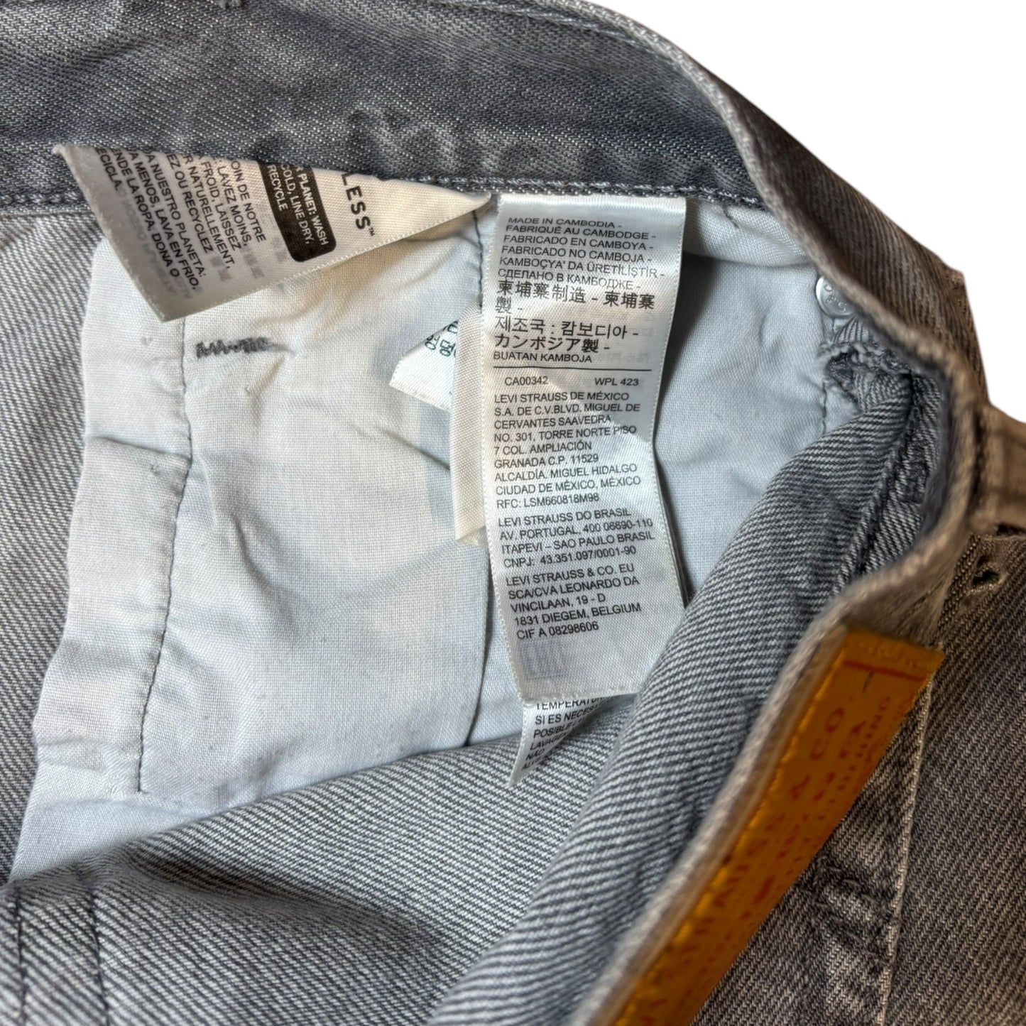 Levi’s 501 Light Grey Straight Jeans W28/L29