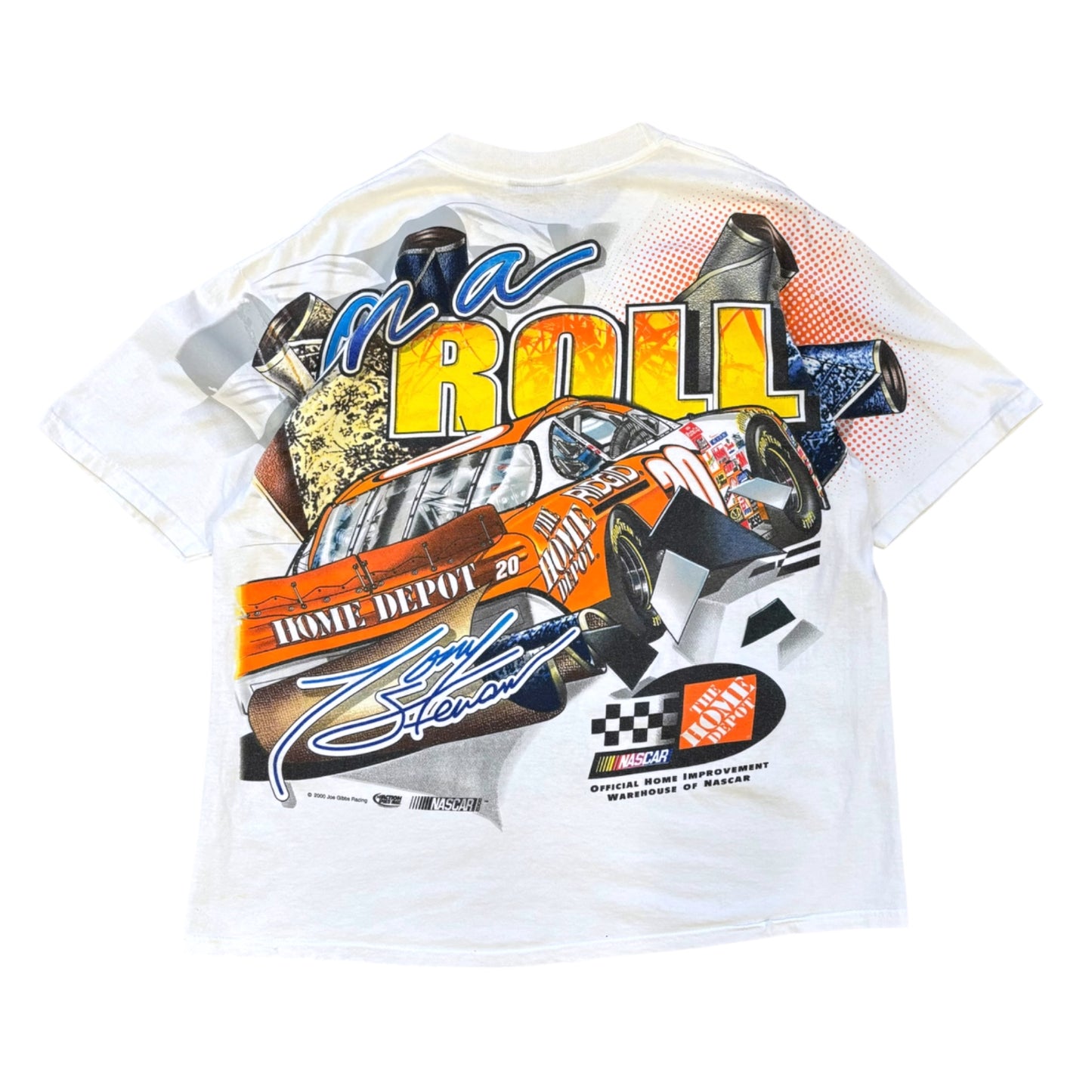 Vintage Tony Stewart 2000 Nascar Racing All Over Print T Shirt - Ex Materia