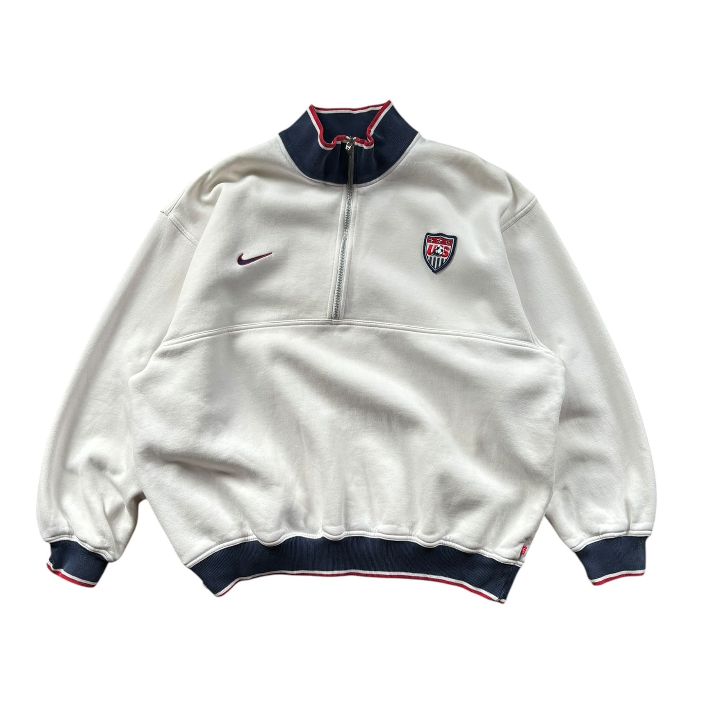 Vintage 90s NIKE US Soccer Sweatshirt USA - Ex Materia