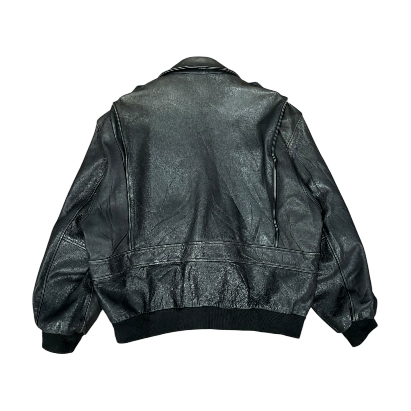 Leather Bomber Jacket - Ex Materia