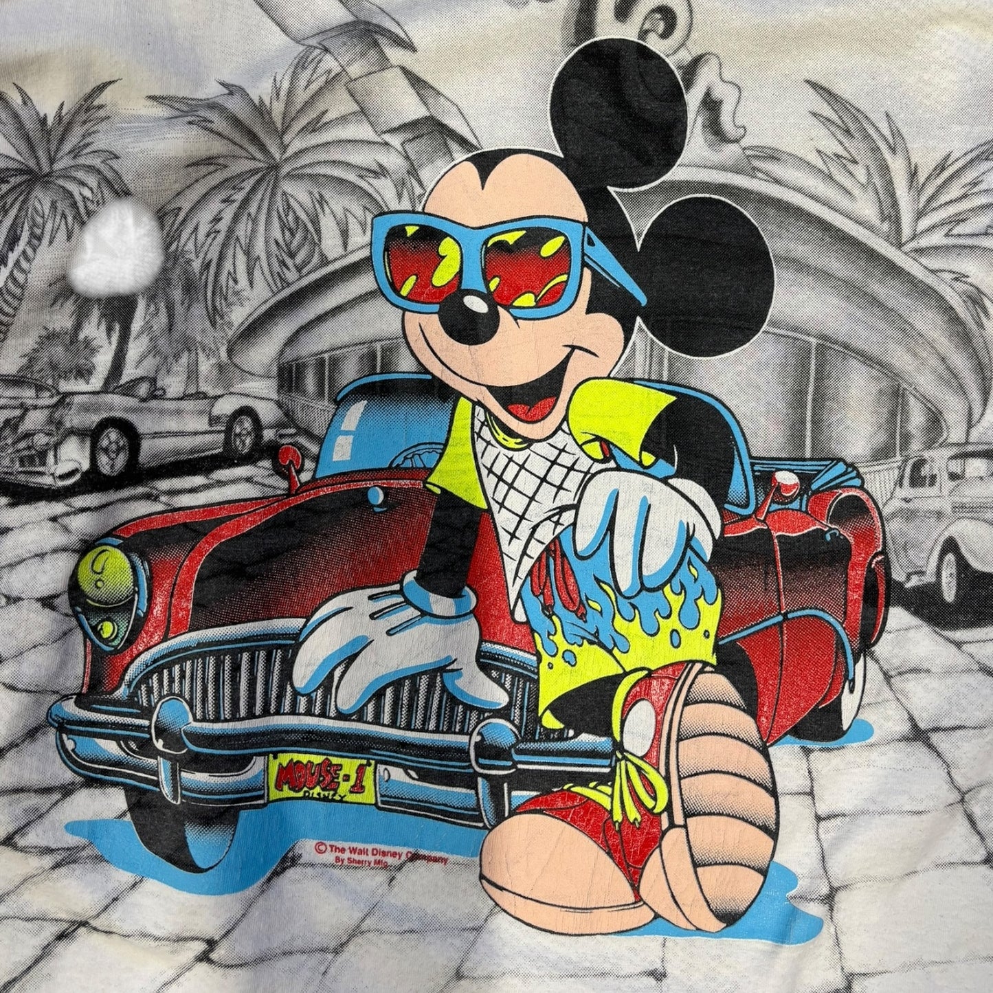 Vintage Disney Mickey Mouse Florida T-Shirt Single Stitch - Ex Materia