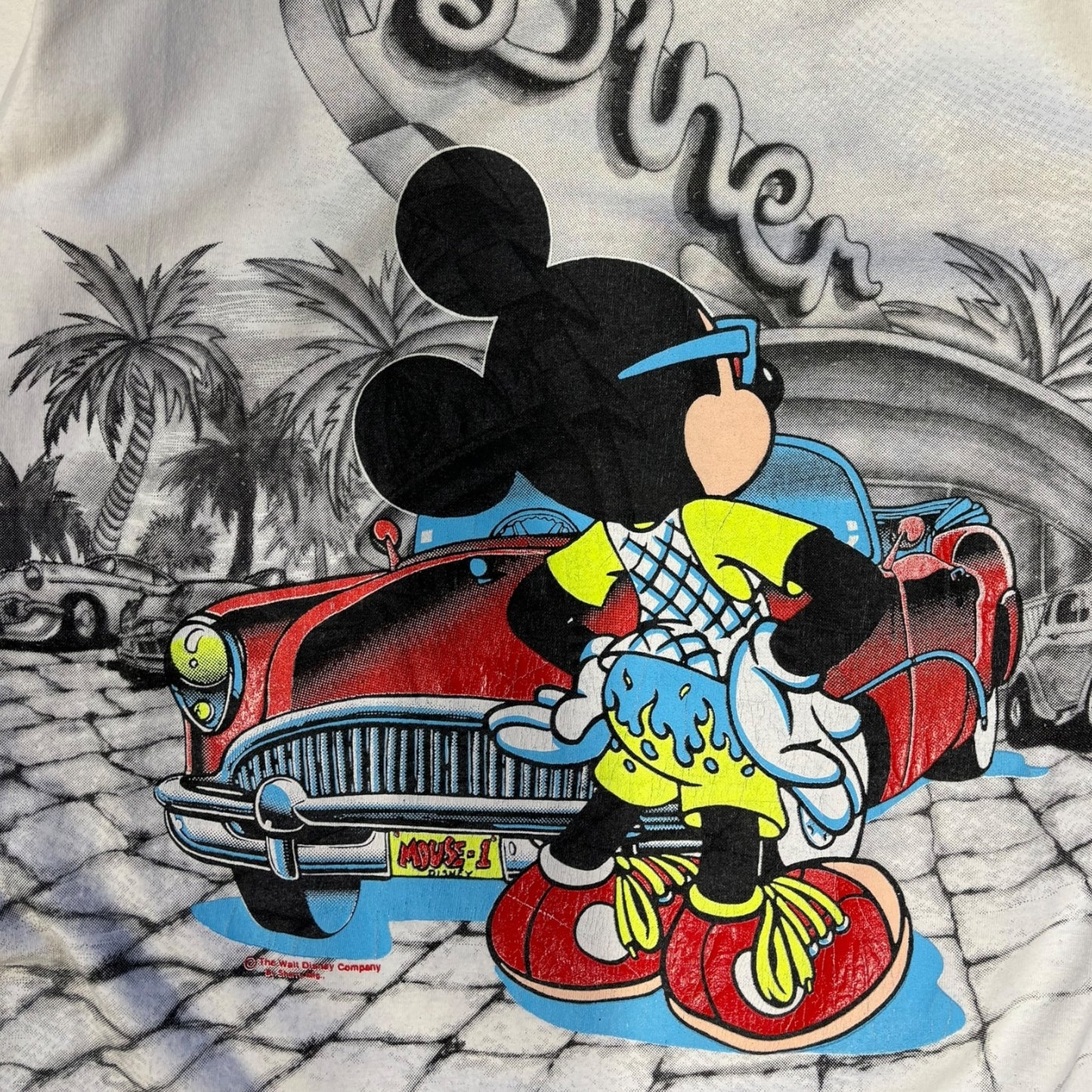 Vintage Disney Mickey Mouse Florida T-Shirt Single Stitch - Ex Materia