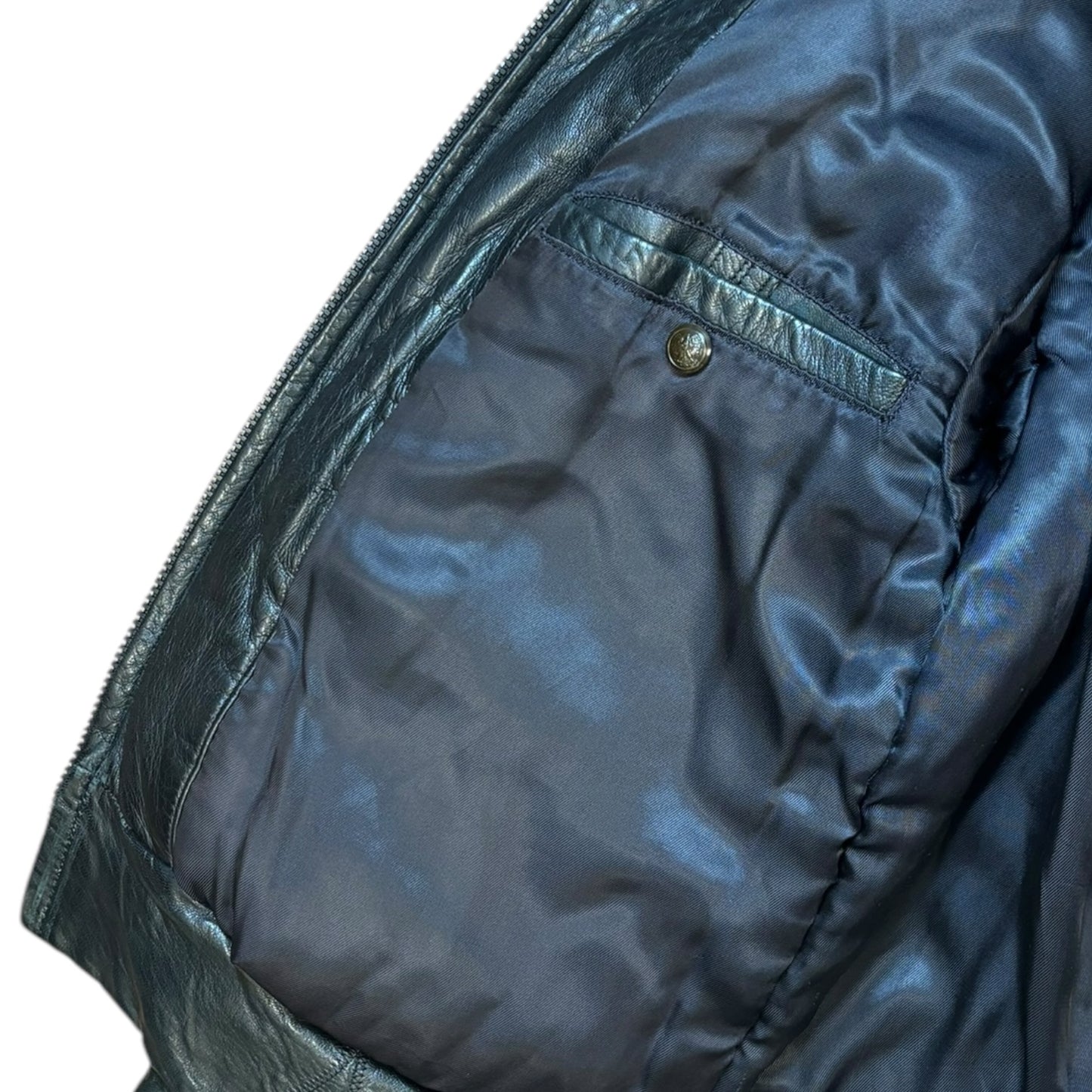 Vintage Leather Bomber Jacket - Ex Materia