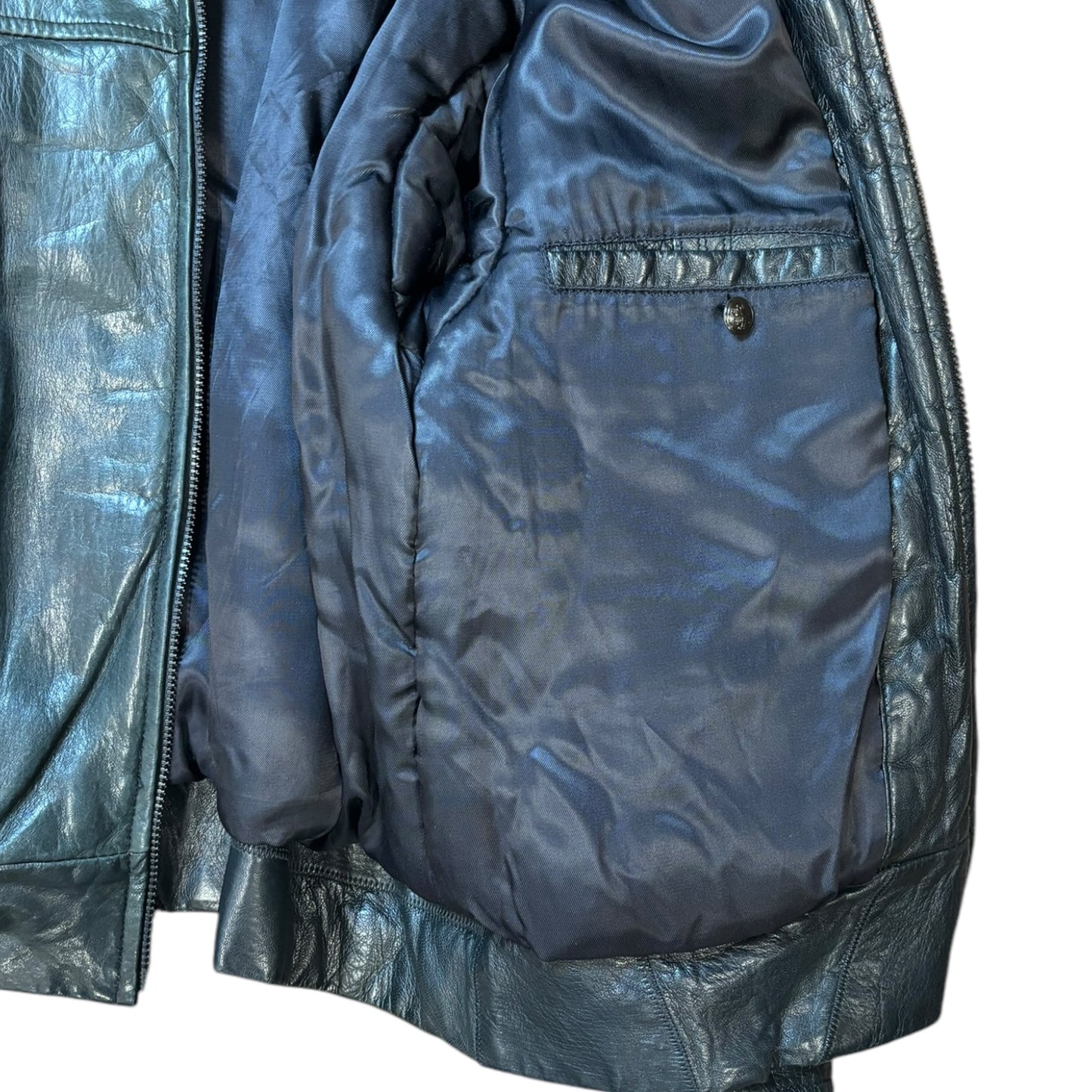Vintage Leather Bomber Jacket - Ex Materia