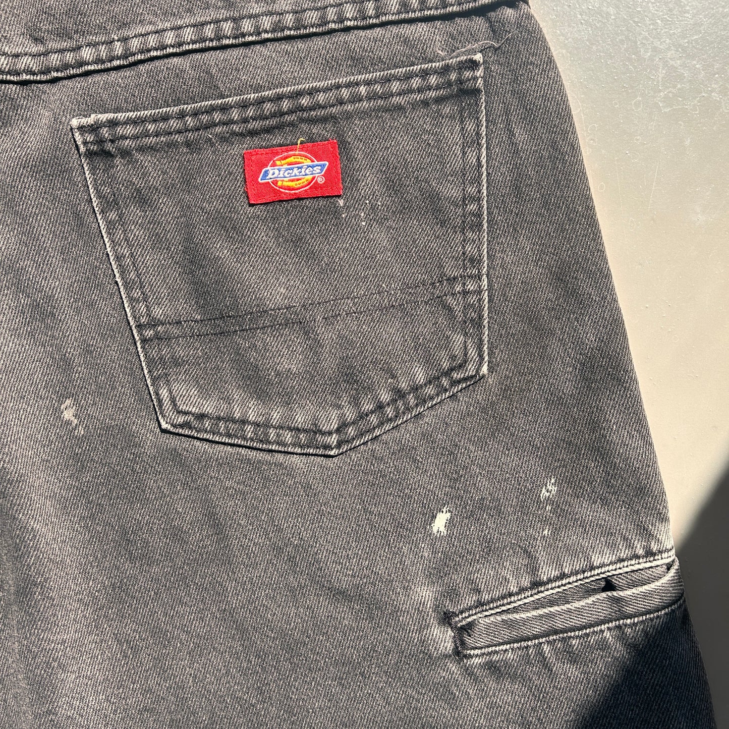 Distressed Gray Dickies Shorts W40