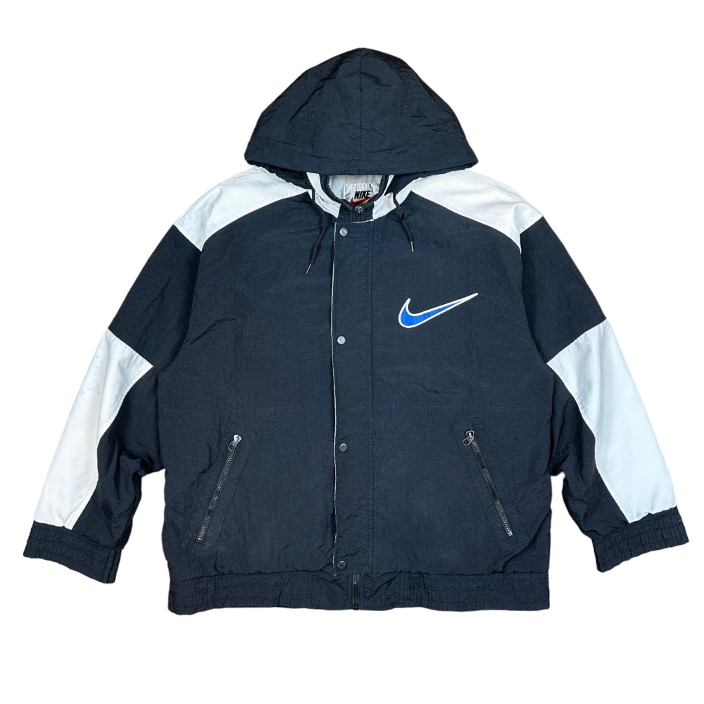 Vintage 90s NIKE Basketball Big Logo Jacket - Ex Materia