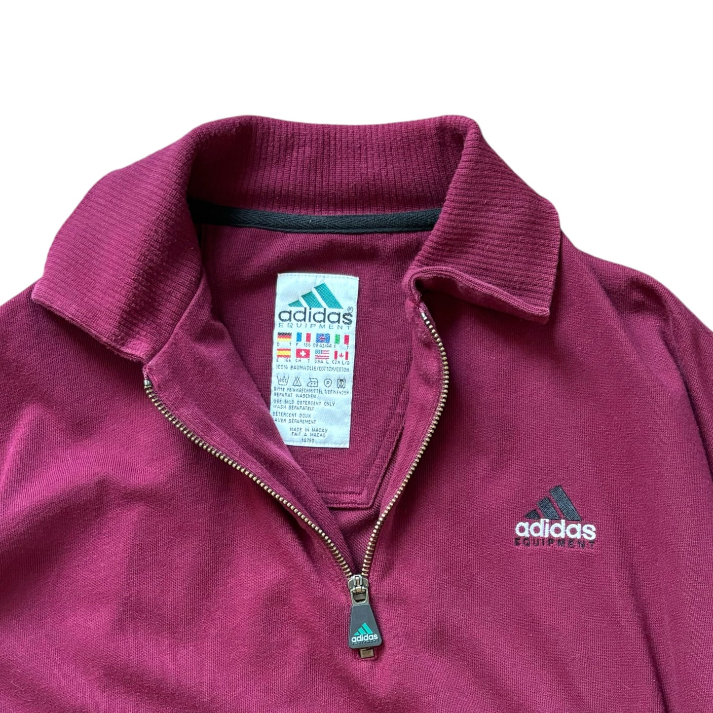 Adidas Equipment Vintage 90’s Half Zip Sweatshirt Crewneck - Ex Materia
