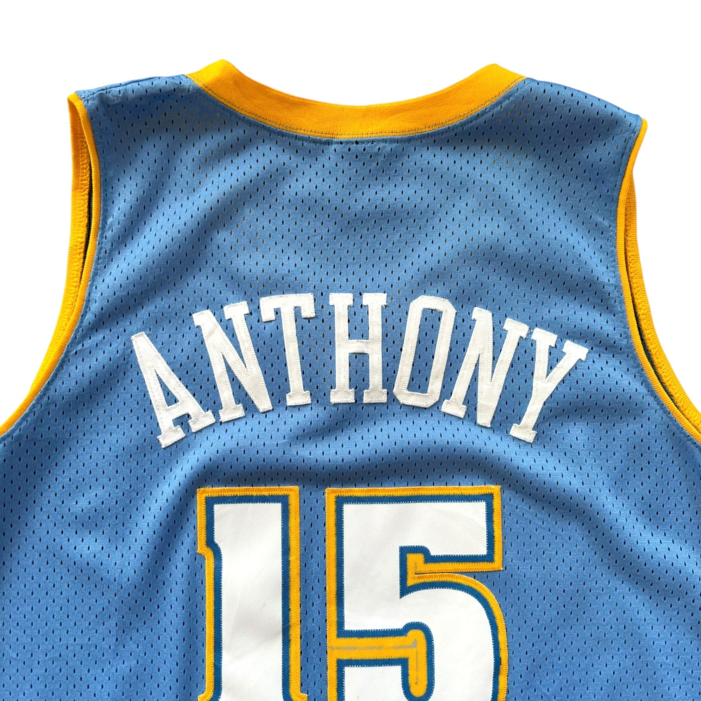 Vintage NBA Denver Nuggets Basketball Jersey #15 Carmelo Anthony Size L Nike - Ex Materia