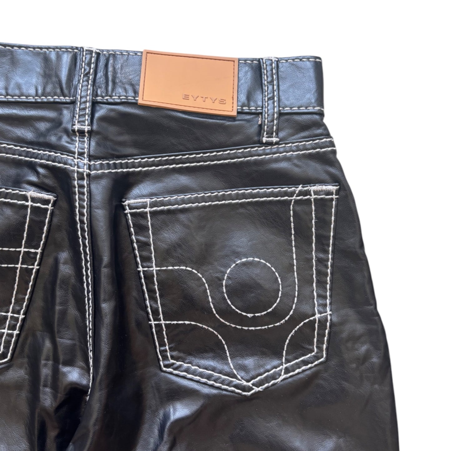 Eytys Benz Vegan Leather Black Pants