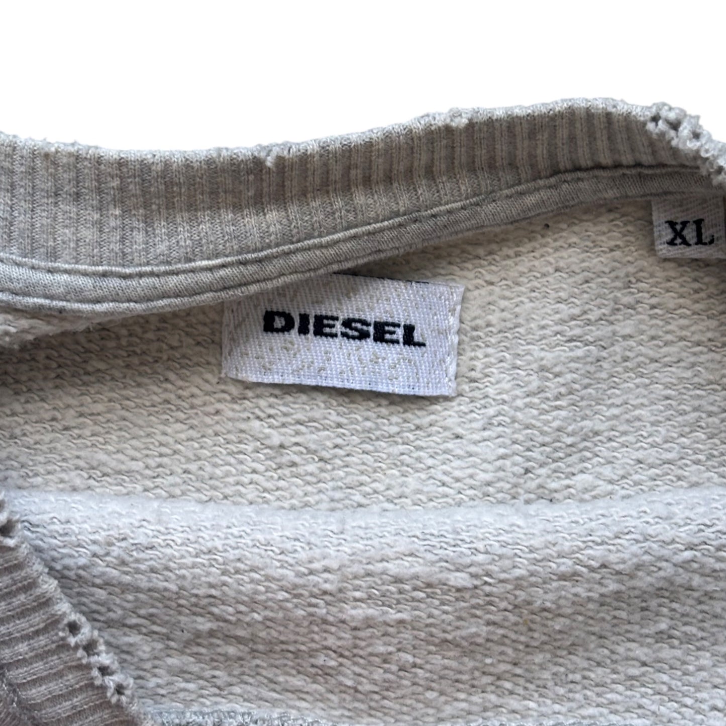 Diesel Wolf Grey Distressed Sweatshirt