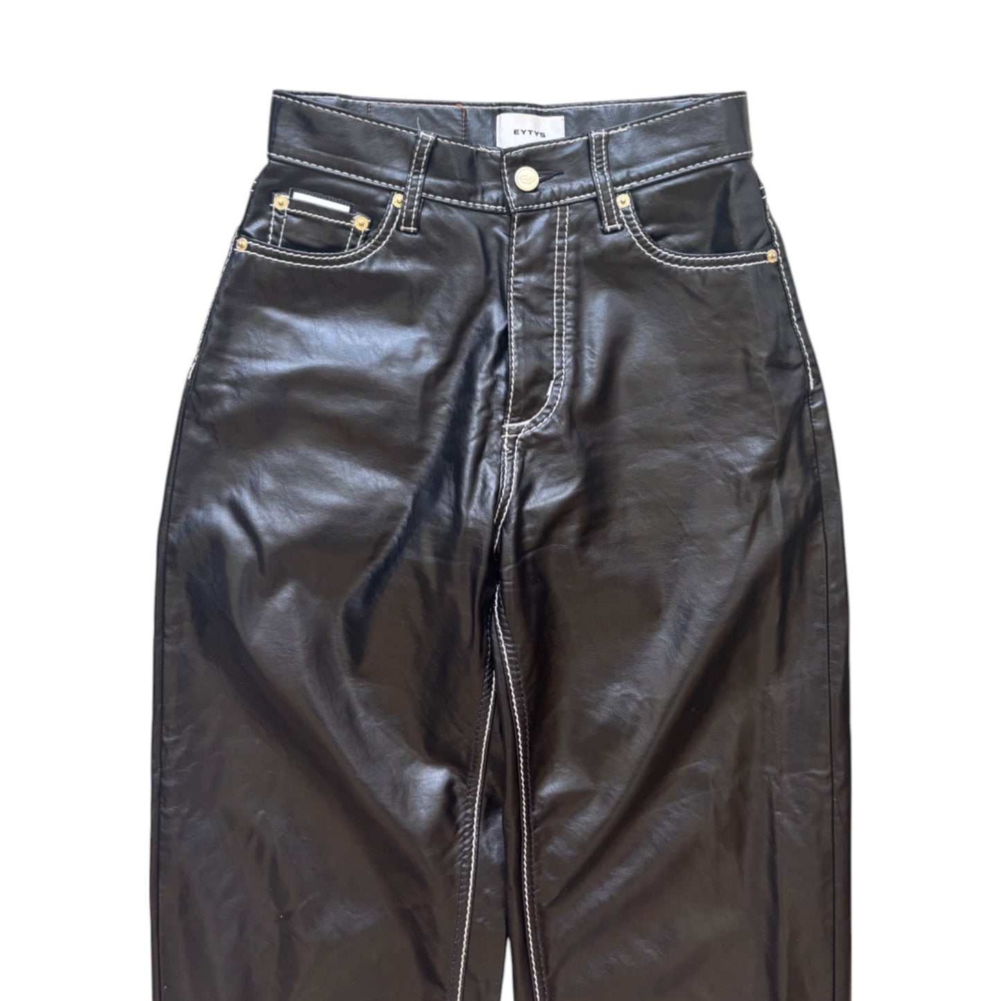 Eytys Benz Vegan Leather Black Pants