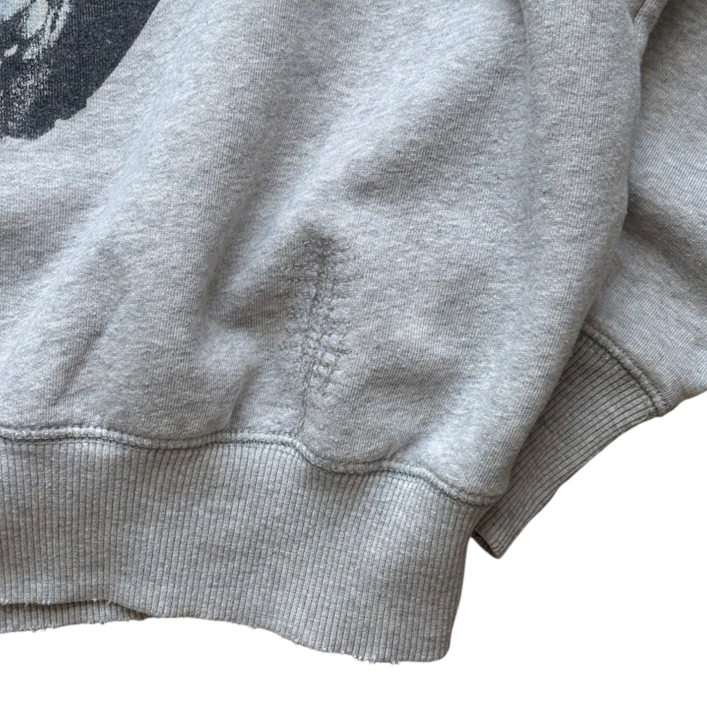 Diesel Wolf Grey Distressed Sweatshirt