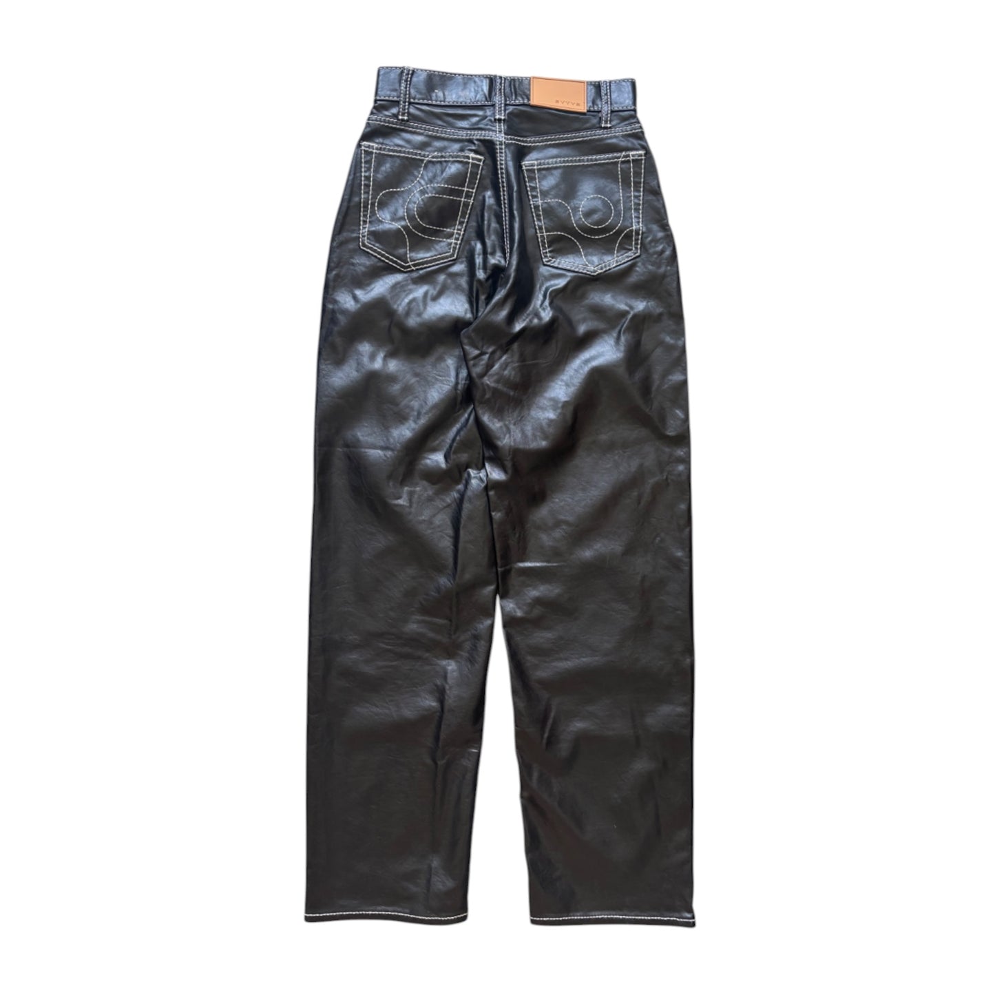 Eytys Benz Vegan Leather Black Pants
