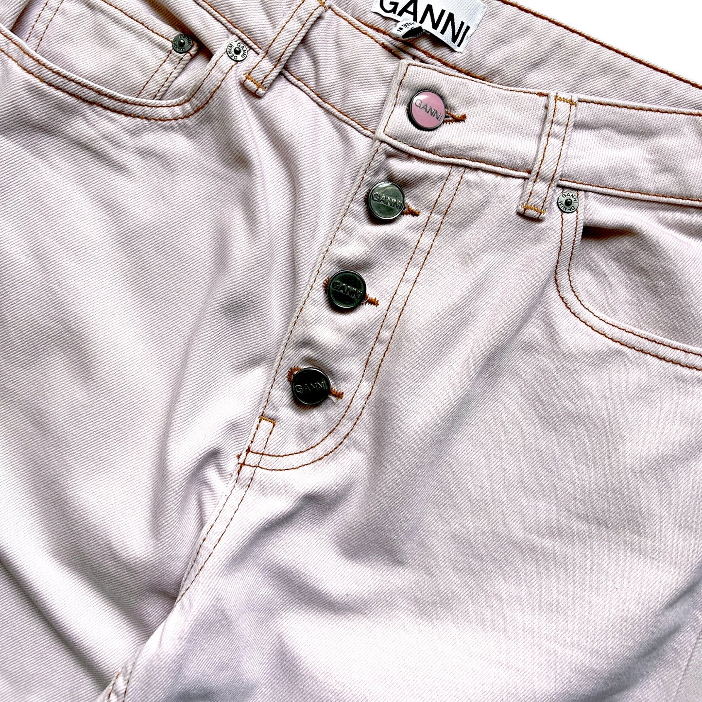 Ganni Overdyed Cutline Jeans - Ex Materia