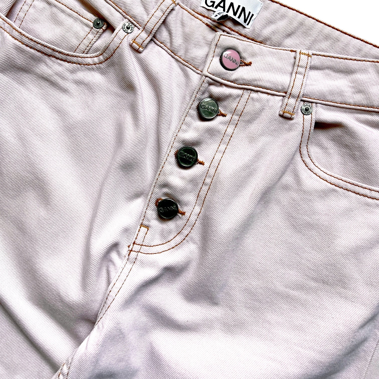 Ganni Overdyed Cutline Jeans - Ex Materia