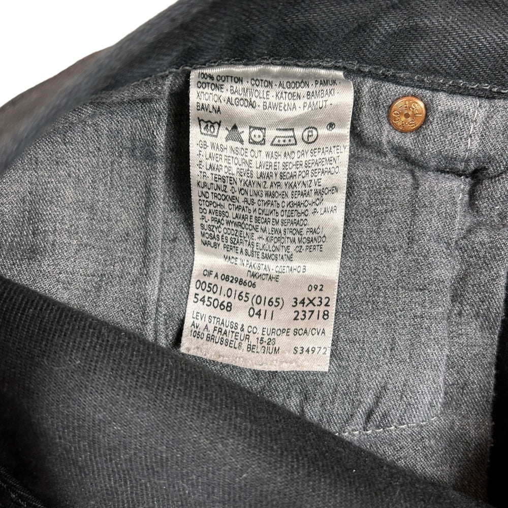 Levi's 501 Black 34/32 - Ex Materia