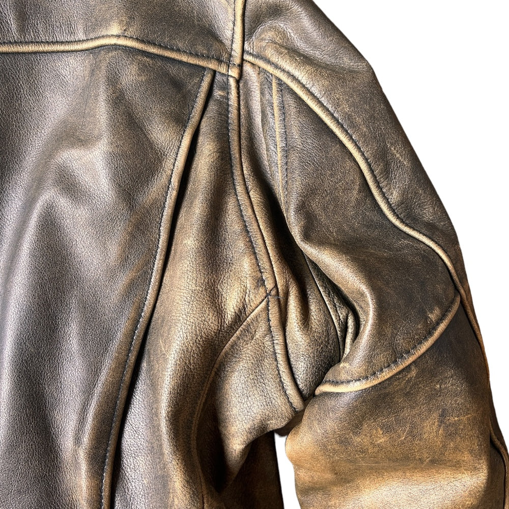 Vintage Leather Jacket Made in South Korea - Ex Materia