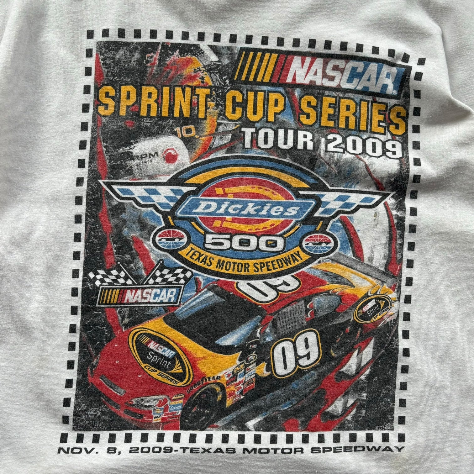 NASCAR Sprint Cup Series Tour 2009 Graphic Tee Cropped Fit - Ex Materia