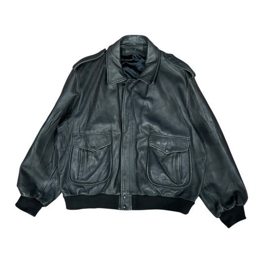 Leather Bomber Jacket - Ex Materia