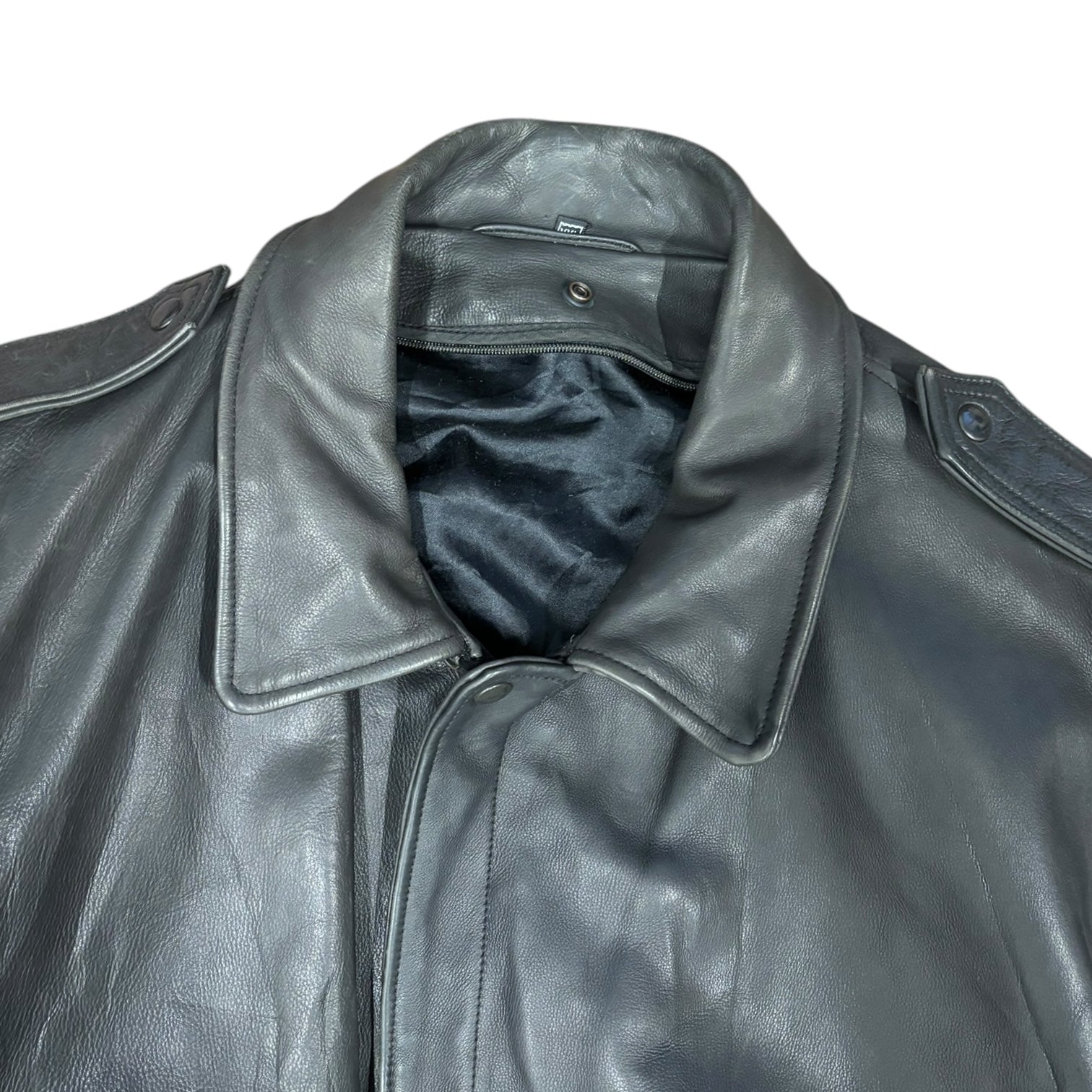 Leather Bomber Jacket - Ex Materia