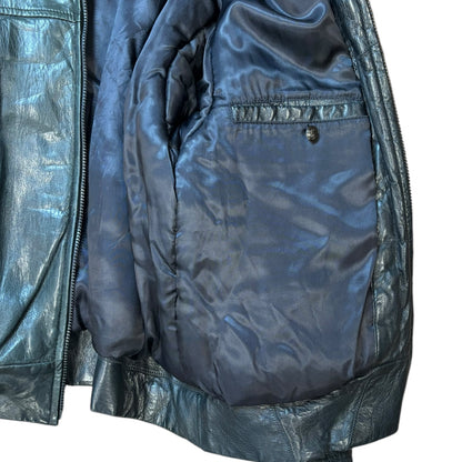 Vintage Leather Bomber Jacket - Ex Materia