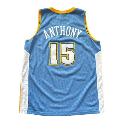 Vintage NBA Denver Nuggets Basketball Jersey #15 Carmelo Anthony Size L Nike - Ex Materia