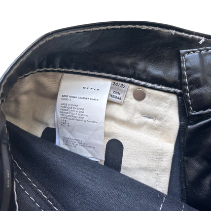 Eytys Benz Vegan Leather Black Pants