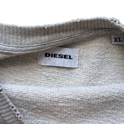 Diesel Wolf Grey Distressed Sweatshirt